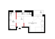 1 pokój, mieszkanie 30,78 m², piętro 2, oferta nr Lokal 13, Czynu Społecznego 65F, Sulejówek, ul. Czynu Społecznego 65