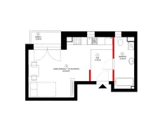 1 pokój, mieszkanie 30,84 m², piętro 1, oferta nr Lokal 4, Czynu Społecznego 65F, Sulejówek, ul. Czynu Społecznego 65