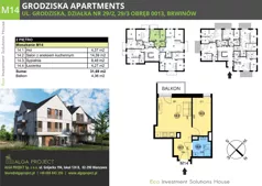 2 pokoje, mieszkanie 31,69 m², piętro 2, oferta nr M14, Grodziska Apartments, Brwinów, ul. Grodziska 43 C