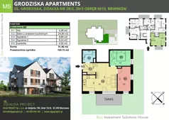3 pokoje, mieszkanie 51,86 m², parter, oferta nr M5, Grodziska Apartments, Brwinów, ul. Grodziska 43 C