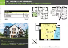 2 pokoje, mieszkanie 30,01 m², piętro 2, oferta nr M11, Grodziska Apartments, Brwinów, ul. Grodziska 43 C