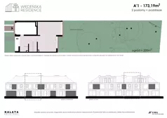 Dom 173,19 m², oferta nr A1, Wiedeńska Residence, Warszawa, Wilanów, ul. Wiedeńska 22