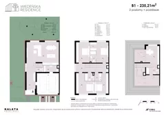 Dom 235,21 m², oferta nr B1, Wiedeńska Residence, Warszawa, Wilanów, ul. Wiedeńska 22
