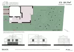 Dom 231,77 m², oferta nr C2, Wiedeńska Residence, Warszawa, Wilanów, ul. Wiedeńska 22