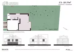 Dom 231,77 m², oferta nr C3, Wiedeńska Residence, Warszawa, Wilanów, ul. Wiedeńska 22