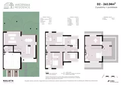 Dom 265,04 m², oferta nr D2, Wiedeńska Residence, Warszawa, Wilanów, ul. Wiedeńska 22