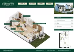 Dom 102,80 m², oferta nr 1-A, Borkowo Nova, Borkowo, ul. Nowa 29A