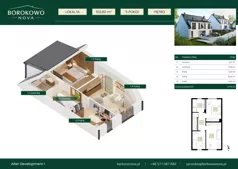 Dom 102,80 m², oferta nr 1-A, Borkowo Nova, Borkowo, ul. Nowa 29A