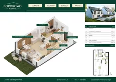 Dom 102,80 m², oferta nr 1-B, Borkowo Nova, Borkowo, ul. Nowa 29A