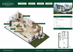 Dom 102,80 m², oferta nr 2-A, Borkowo Nova, Borkowo, ul. Nowa 29A