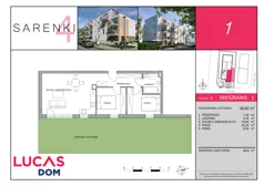 3 pokoje, mieszkanie 60,82 m², parter, oferta nr M1, Sarenki 4, Warszawa, Wesoła, Stara Miłosna, ul. Sarenki 4
