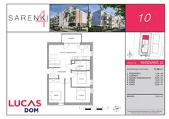 4 pokoje, mieszkanie 71,86 m², piętro 2, oferta nr M10, Sarenki 4, Warszawa, Wesoła, Stara Miłosna, ul. Sarenki 4