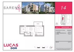 2 pokoje, mieszkanie 31,64 m², piętro 3, oferta nr M14, Sarenki 4, Warszawa, Wesoła, Stara Miłosna, ul. Sarenki 4