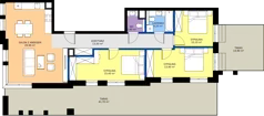 4 pokoje, apartament 89,40 m², piętro 2, oferta nr A01, Rezydencja Caro, Gliwice, Śródmieście, ul. Dolnych Wałów
