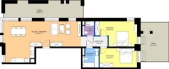 3 pokoje, apartament 85,20 m², piętro 2, oferta nr A02, Rezydencja Caro, Gliwice, Śródmieście, ul. Dolnych Wałów