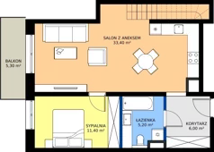 3 pokoje, apartament 77,30 m², piętro 4, oferta nr B28, Rezydencja Caro, Gliwice, Śródmieście, ul. Dolnych Wałów