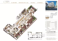 4 pokoje, mieszkanie 89,40 m², piętro 2, oferta nr A01, Rezydencja Caro, Gliwice, Śródmieście, ul. Dolnych Wałów