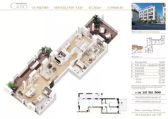 3 pokoje, mieszkanie 85,20 m², piętro 2, oferta nr A02, Rezydencja Caro, Gliwice, Śródmieście, ul. Dolnych Wałów
