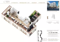 5 pokoi, mieszkanie 138,90 m², piętro 4, oferta nr A05, Rezydencja Caro, Gliwice, Śródmieście, ul. Dolnych Wałów