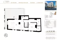 5 pokoi, mieszkanie 178,80 m², piętro 2, oferta nr B20, Rezydencja Caro, Gliwice, Śródmieście, ul. Dolnych Wałów