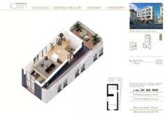 5 pokoi, mieszkanie 178,80 m², piętro 2, oferta nr B20, Rezydencja Caro, Gliwice, Śródmieście, ul. Dolnych Wałów