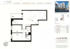4 pokoje, mieszkanie 106,00 m², piętro 4, oferta nr B27, Rezydencja Caro, Gliwice, Śródmieście, ul. Dolnych Wałów