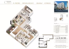 4 pokoje, mieszkanie 106,00 m², piętro 4, oferta nr B27, Rezydencja Caro, Gliwice, Śródmieście, ul. Dolnych Wałów