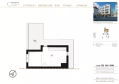 3 pokoje, mieszkanie 77,30 m², piętro 4, oferta nr B28, Rezydencja Caro, Gliwice, Śródmieście, ul. Dolnych Wałów