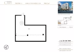 Lokal użytkowy 196,20 m², oferta nr L01, Rezydencja Caro - lokale usługowe, Gliwice, Śródmieście, ul. Dolnych Wałów