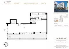 Lokal użytkowy 196,20 m², oferta nr L01, Rezydencja Caro - lokale usługowe, Gliwice, Śródmieście, ul. Dolnych Wałów