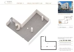 Lokal użytkowy 196,20 m², oferta nr L01, Rezydencja Caro - lokale usługowe, Gliwice, Śródmieście, ul. Dolnych Wałów