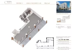 Lokal użytkowy 196,20 m², oferta nr L01, Rezydencja Caro - lokale usługowe, Gliwice, Śródmieście, ul. Dolnych Wałów