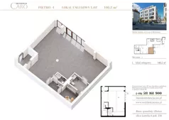 Lokal użytkowy 140,20 m², oferta nr L02, Rezydencja Caro - lokale usługowe, Gliwice, Śródmieście, ul. Dolnych Wałów