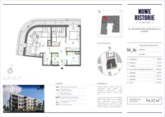 3 pokoje, mieszkanie 54,12 m², piętro 3, oferta nr M36, Nowe Historie, Lublin, Kośminek, ul. Wolskiej