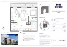 1 pokój, mieszkanie 53,99 m², piętro 3, oferta nr M37, Nowe Historie, Lublin, Kośminek, ul. Wolskiej