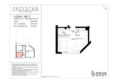 1 pokój, apartament inwestycyjny 29,36 m², parter, oferta nr  2/8, Przystań Jastarnia, Jastarnia, ul. Mickiewicza 40