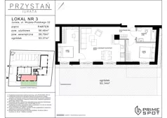3 pokoje, apartament inwestycyjny 56,46 m², parter, oferta nr 3, Przystań Jurata, Jurata, ul. Wojska Polskiego 32