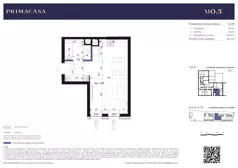 1 pokój, mieszkanie 28,70 m², parter, oferta nr B2 – M0.5, Primacasa, Piaseczno, ul. Jana Pawła II 11