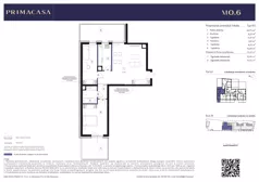 3 pokoje, mieszkanie 70,82 m², parter, oferta nr B1 – M0.6, Primacasa, Piaseczno, ul. Jana Pawła II 11