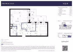 3 pokoje, mieszkanie 56,11 m², piętro 2, oferta nr B3 – M2.9, Primacasa, Piaseczno, ul. Jana Pawła II 11