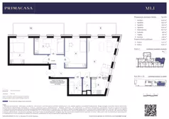4 pokoje, mieszkanie 76,34 m², piętro 1, oferta nr B3 – M1.1, Primacasa, Piaseczno, ul. Jana Pawła II 11