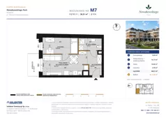 2 pokoje, mieszkanie 36,51 m², piętro 1, oferta nr M7, Nowakowskiego Park, Białystok, Wygoda, Bagnówka, Seweryna Nowakowskiego 4