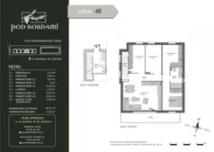 2 pokoje, mieszkanie 87,81 m², piętro 1, oferta nr 4B, Pod Sosnami, Reda, Centrum, ul. Obwodowa 8