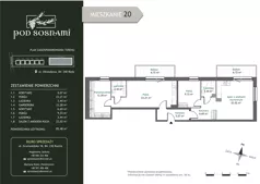 4 pokoje, mieszkanie 85,48 m², piętro 2, oferta nr 20, Pod Sosnami, Reda, Centrum, ul. Obwodowa 8