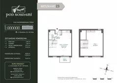 2 pokoje, mieszkanie 76,47 m², piętro 3, oferta nr 23, Pod Sosnami, Reda, Centrum, ul. Obwodowa 8