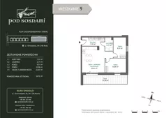 3 pokoje, mieszkanie 54,92 m², piętro 1, oferta nr 9, Pod Sosnami, Reda, Centrum, ul. Obwodowa 8