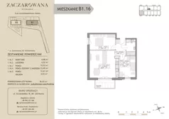 3 pokoje, mieszkanie 56,63 m², piętro 1, oferta nr B1.16, Zaczarowana Rotmanka, Rotmanka, ul. Zaczarowana