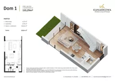 Dom 110,00 m², oferta nr Lokal 1, Kanarkowa, Kraków, Podgórze Duchackie, ul. Kanarkowa 13