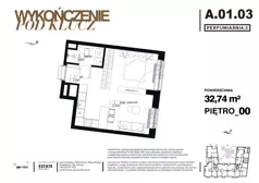 1 pokój, apartament 32,74 m², parter, oferta nr A.01.03, Perfumiarnia 2, Poznań, Św. Łazarz, Łazarz, ul. Śniadeckich 10