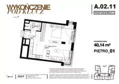 1 pokój, apartament 40,14 m², piętro 1, oferta nr A.02.11, Perfumiarnia 2, Poznań, Św. Łazarz, Łazarz, ul. Śniadeckich 10